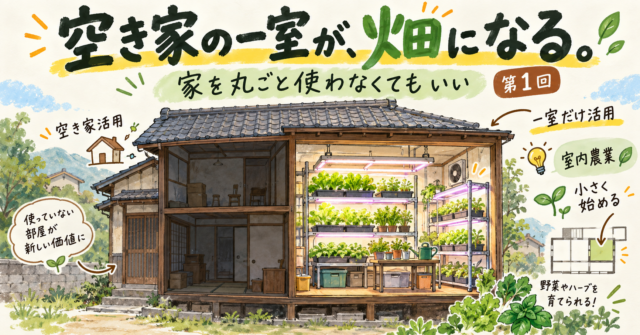 空き家×農業