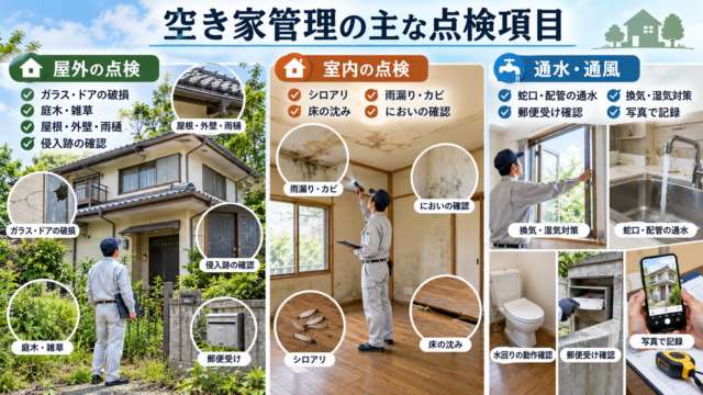 空き家管理の点検チェックリスト